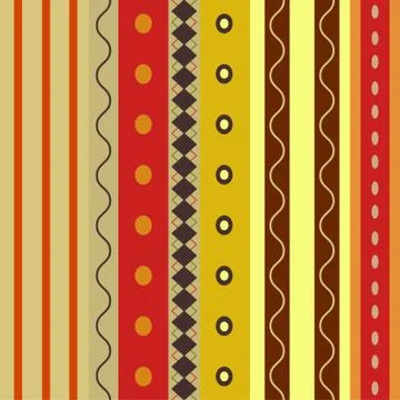 Bright Colorful seamless stripes pattern Stock Illustration