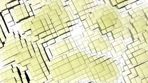 Bright colorful shiny solid squares floating in a wavy shape background. 스톡 일러스트