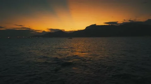 Bright Colorful Sunset Stock-Footage 150493236