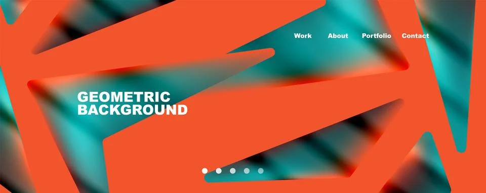 Bright colorful triangular shapes abstract background with fluid color effect 스톡 일러스트