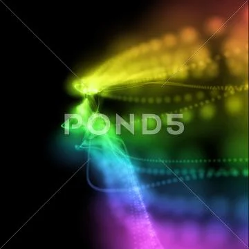 Bright colorful wavy smooth background Stock Illustration
