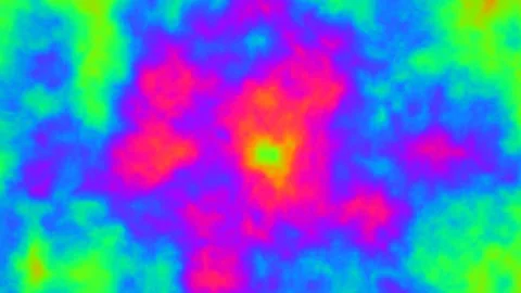 Bright colors blend in abstract digital background Vídeo Stock 338239956