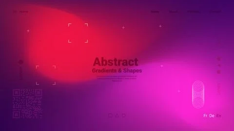 Bright colors blend harmoniously in this abstract design showcasing gradien.. 스톡 일러스트