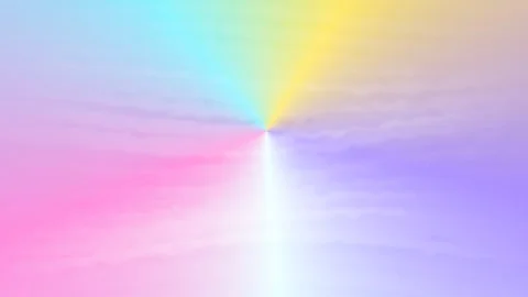 Bright colors blend in a soft gradient light display Stock Footage 337072294