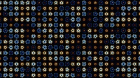 Bright colors create a pattern with circular shapes and Stock Footage 338318107