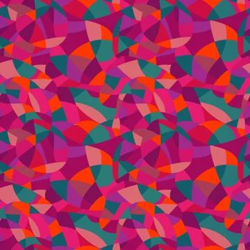Bright colors mosaic seamless pattern, vector illustration looks like patchwo Illustrazione stock