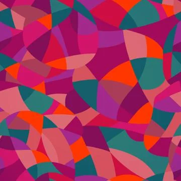 Bright colors mosaic seamless pattern, vector illustration looks like patchwo イラスト素材