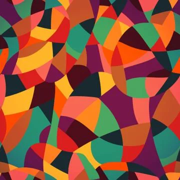 Bright colors mosaic seamless pattern, vector illustration looks like patchwo 스톡 일러스트
