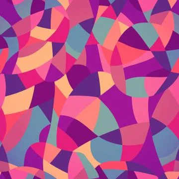 Bright colors mosaic seamless pattern, vector illustration looks like patchwo Illustrazione stock