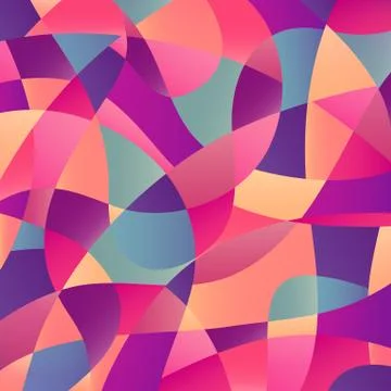 Bright colors mosaic seamless pattern, vector illustration looks like patchwo Illustrazione stock