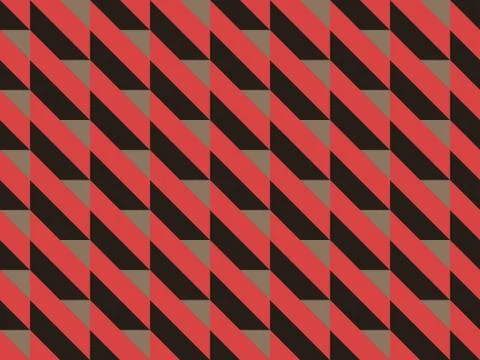 Bright colors of seamless pattern with  blocks and  broken lines. Stock Illustration