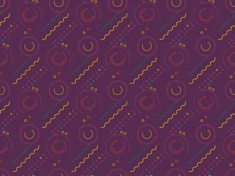 Bright colors of seamless pattern with  connection and  abstraction. 스톡 일러스트
