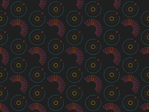 Bright colors of seamless pattern with  intersection and  intersection. Stock Illustration