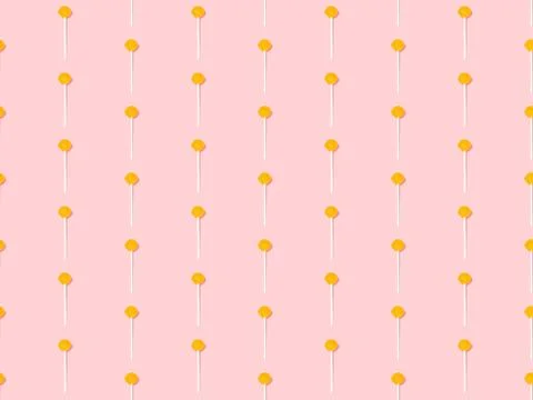 Bright colors of seamless pattern with lollipop and  candy. Stock Illustration