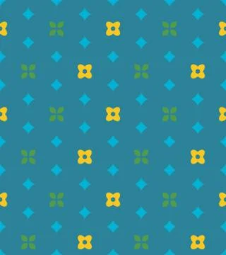 Bright colors of seamless pattern with  mosaic and  pattern. Stock Illustration