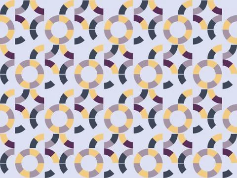 Bright colors of seamless pattern with  round and  disc. 스톡 일러스트