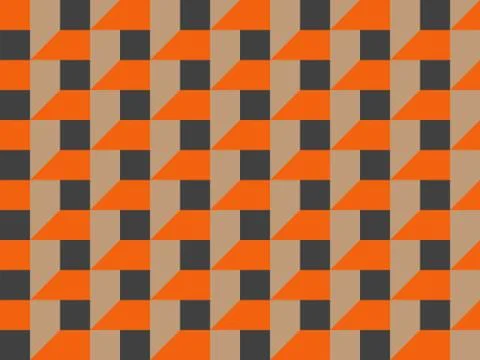 Bright colors of seamless pattern with square and  straight lines. Stock Illustration