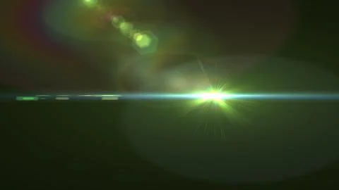 Bright coloured flashes on a black background Stock Illustration