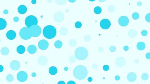 A bright composition featuring numerous blue and cyan bubbles of varying size Stock Illustration