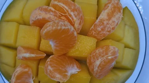 A bright composition of fruits Video stock 329645393