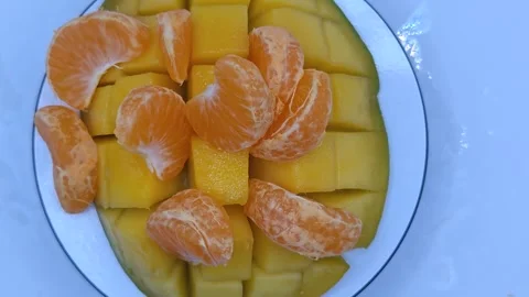 A bright composition of ripe fruits Stock Footage 329646203