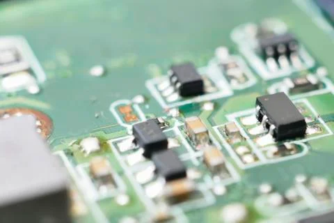 Bright computer hardware background Stock Photos