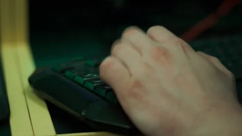 Bright computer keyboard with color LED backlight 動画素材 99549535