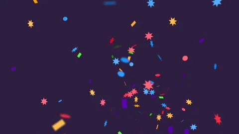 Bright confetti explosions Stock-Footage 197061051