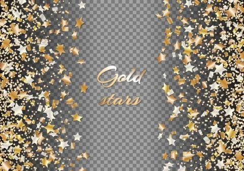 Bright confetti star Stock Illustration