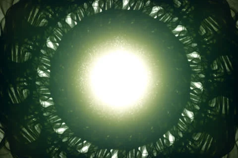 Bright Core Of a Green Odd Alien 스톡 동영상 25100665