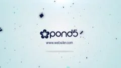 Bright Corporate Logo from Pieces Light Shatter Particles Reveal Stock After Effects