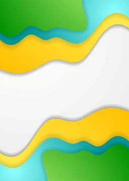 Bright corporate vector waves concept background Bright corporate abstract... Stock Photos