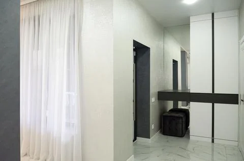Bright corridor in the house. Stock Photos