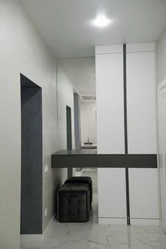 Bright corridor in the house. Foto stock