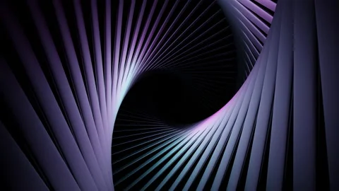 A bright corridor moving deeper. Design.Illuminated tunnels of gray grids that Stock Footage 202709717