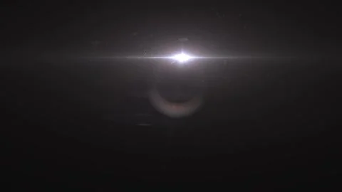 Bright Cosmic Light with Partial Lunar and Stellar Sky View in Space Stock-Footage 338301424