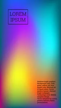 Bright cover or background design. Pink, green, yellow, red, blue, purple col Stock Illustration