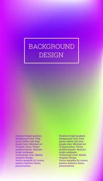Bright cover or background design. Pink, green, yellow, red, blue, purple col Stock Illustration