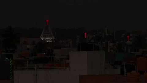 Bright Cross at the dawn 库存影片 164368794