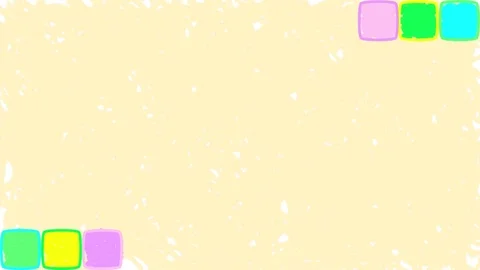 Bright cubes. Drawn seamless loop orange background 動画素材 123384258