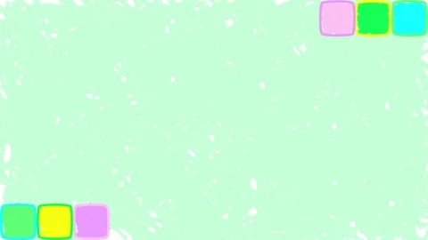 Bright cubes. Drawn seamless loop green background 動画素材 123384271