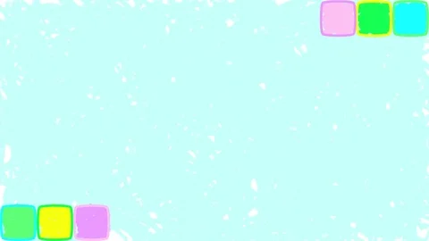 Bright cubes. Drawn seamless loop turquoise background 動画素材 123384278