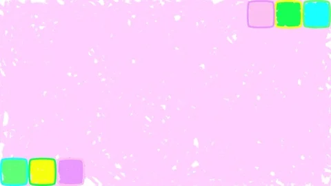 Bright cubes. Drawn seamless loop green background Stock Footage 123384297