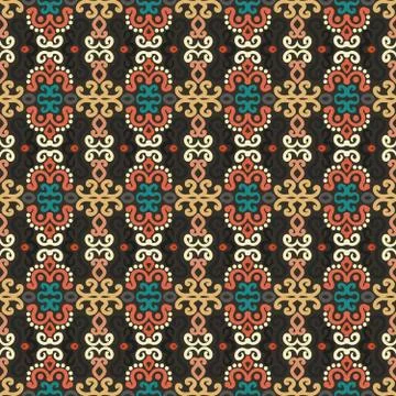 Bright Curve Pattern on Dark Background Illustrazione stock