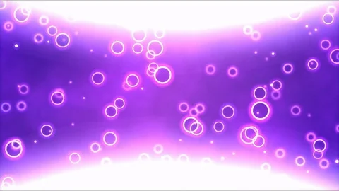 Bright Curved Background Animation with Bubbles - Loop Purple Stock Footage 83590680