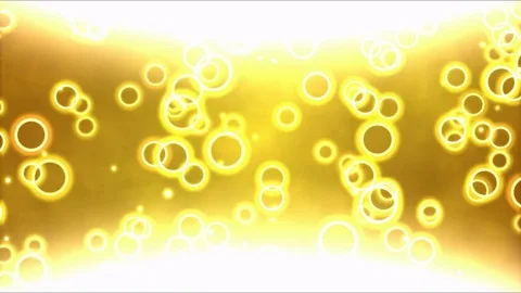 Bright Curved Background Animation with Bubbles - Loop Golden Stock Footage 83591364