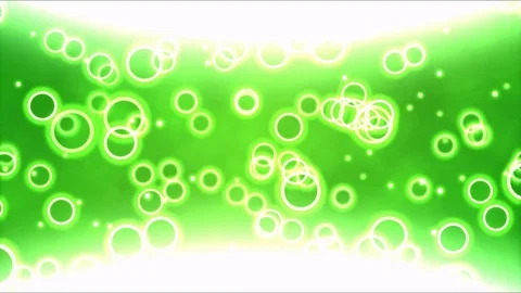 Bright Curved Background Animation with Bubbles - Loop Green Stock Footage 83591760