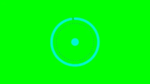 A bright cyan circular loading animation isolated on a vibrant green backgrou 스톡 동영상 341822544