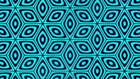 Bright cyan geometric hexagon pattern background loop energetic with a repeating Vidéo 330529405