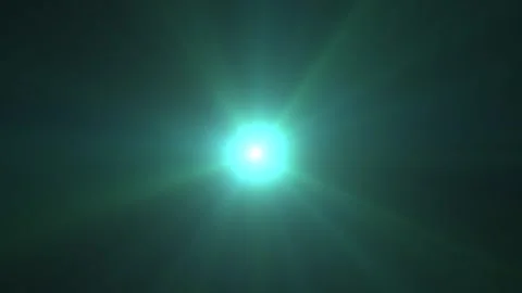 Bright cyan glow pulses with radiant rays Stock Footage 345421663